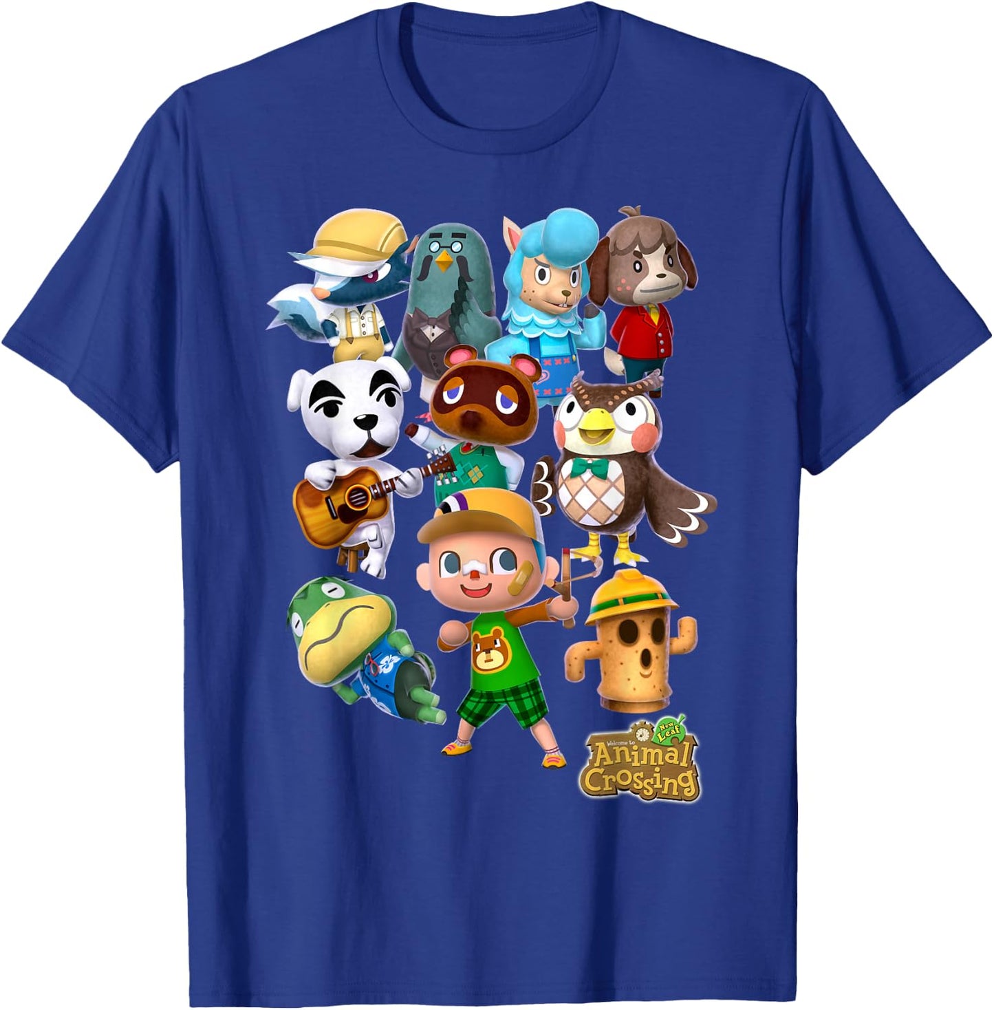 Animal Crossing New Leaf Villager Group Shot Graphic Small T-Shirt - T-Shirt | Royal