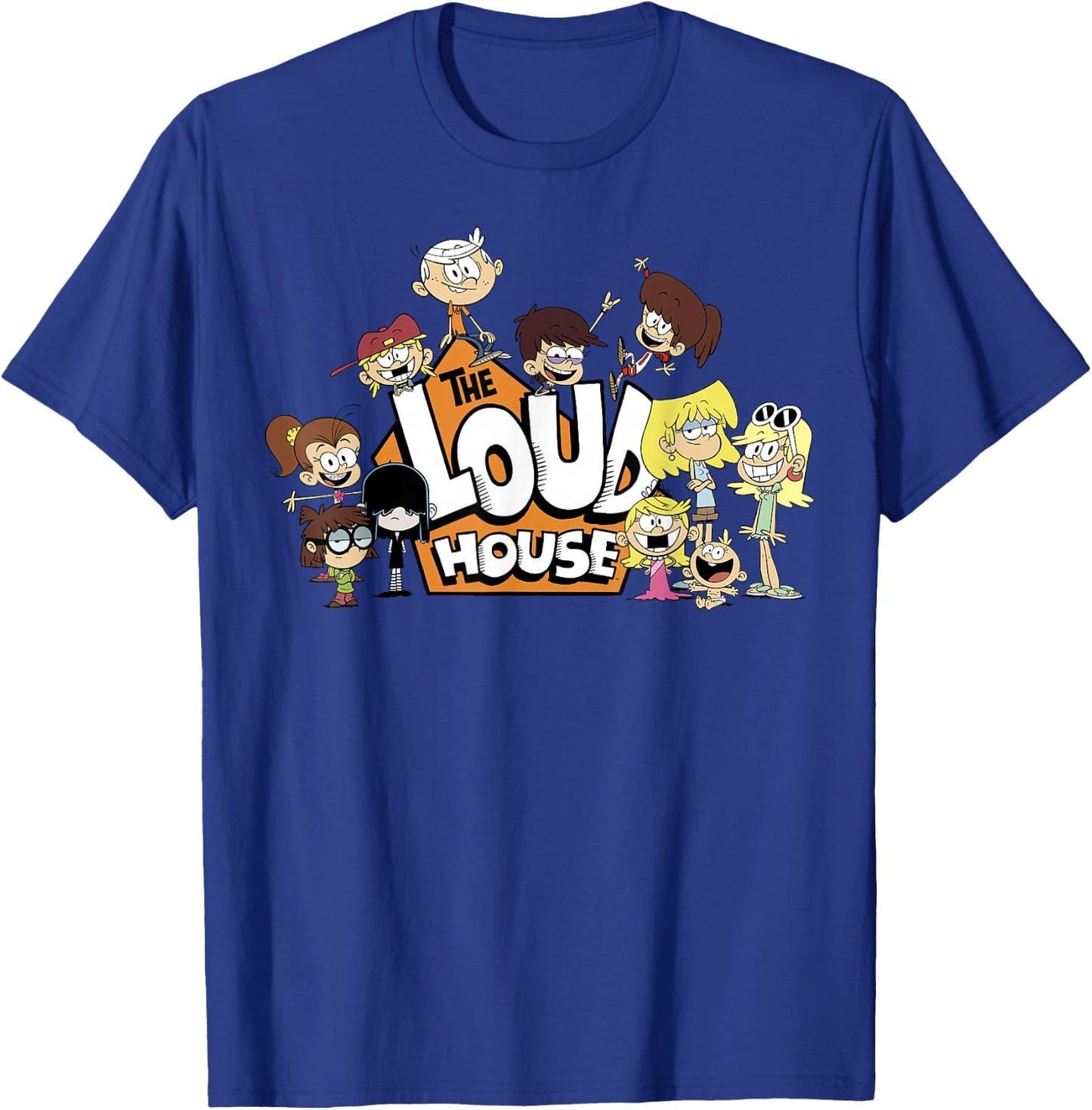 The Loud House Full Group House Logo Small T-Shirt - T-Shirt | Royal