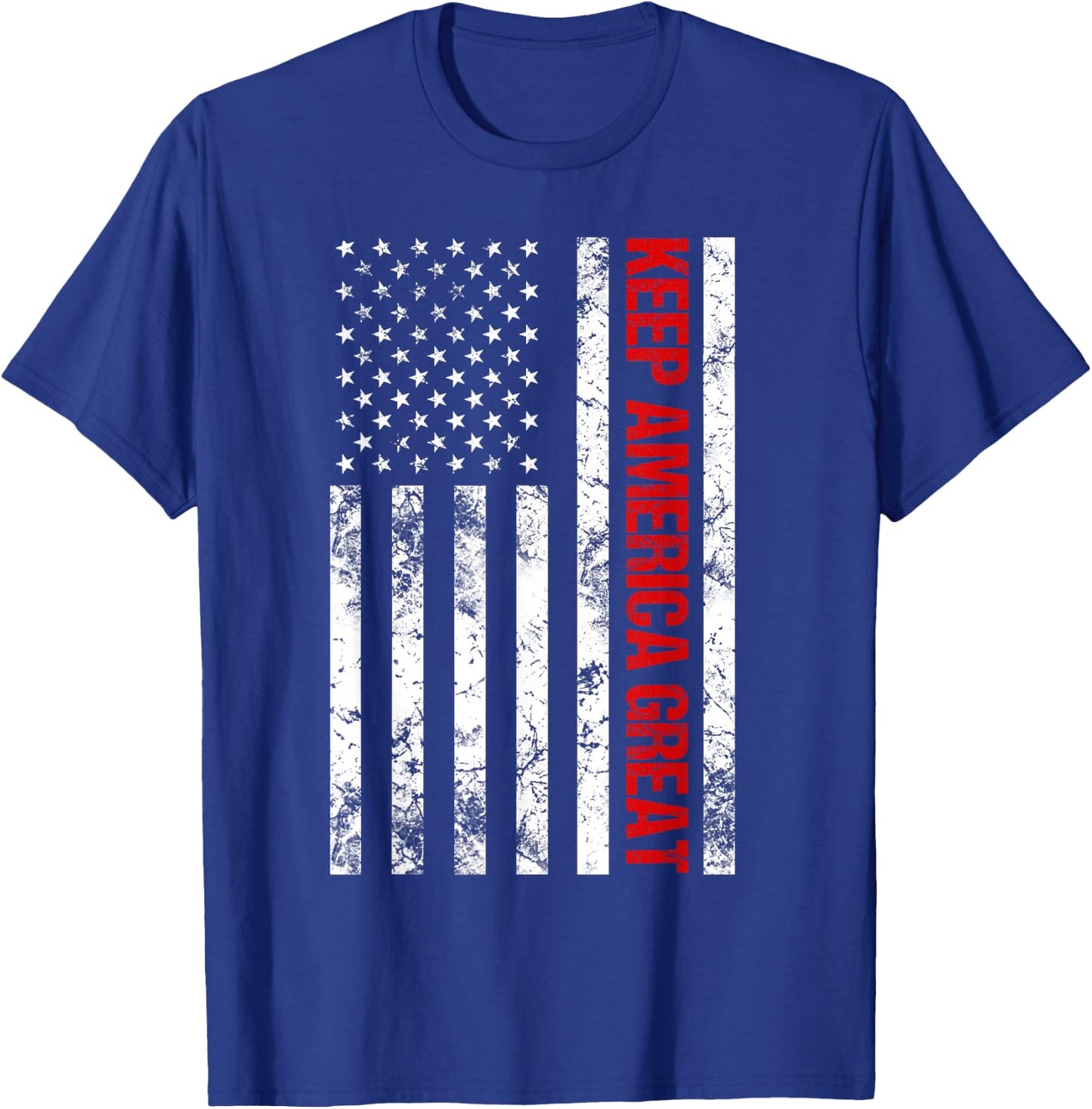 American Flag Keep America Great T-Shirt - T-Shirt | Royal