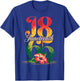 Juneteenth Black Women Flower Graphic Juneteenth 1865 Women T-Shirt - T-Shirt | Royal