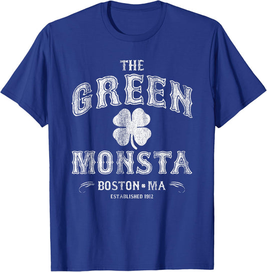 The Green Monsta Boston - Game or St. Patrick's Day T-Shirt - T-Shirt | Royal