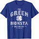 The Green Monsta Boston - Game or St. Patrick's Day T-Shirt - T-Shirt | Royal
