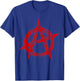 Anarchist Symbol Desperate Gift T-Shirt - T-Shirt | Royal