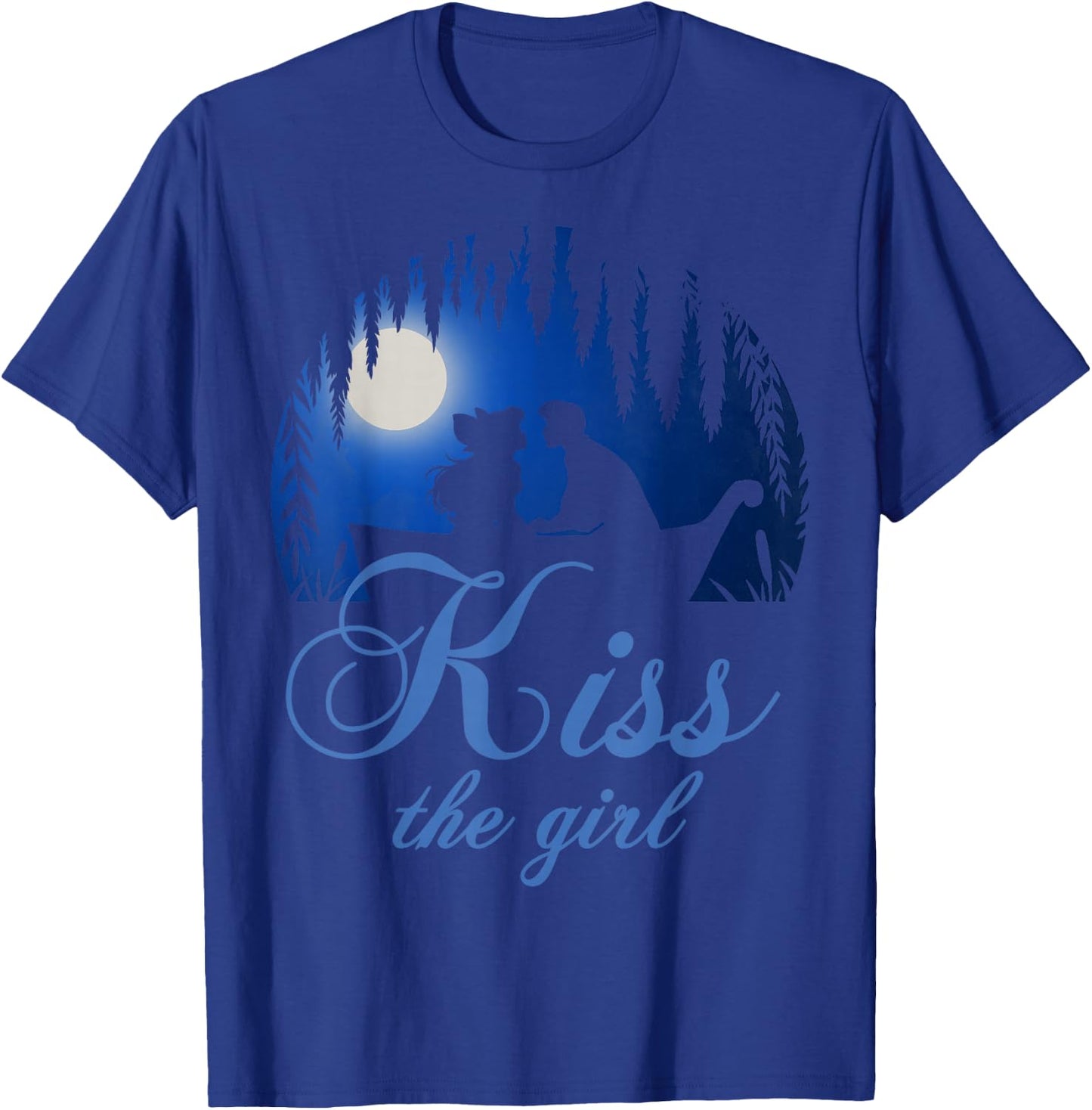Disney Little Mermaid Ariel Eric Night Poster Kiss The Girl T-Shirt - T-Shirt | Royal