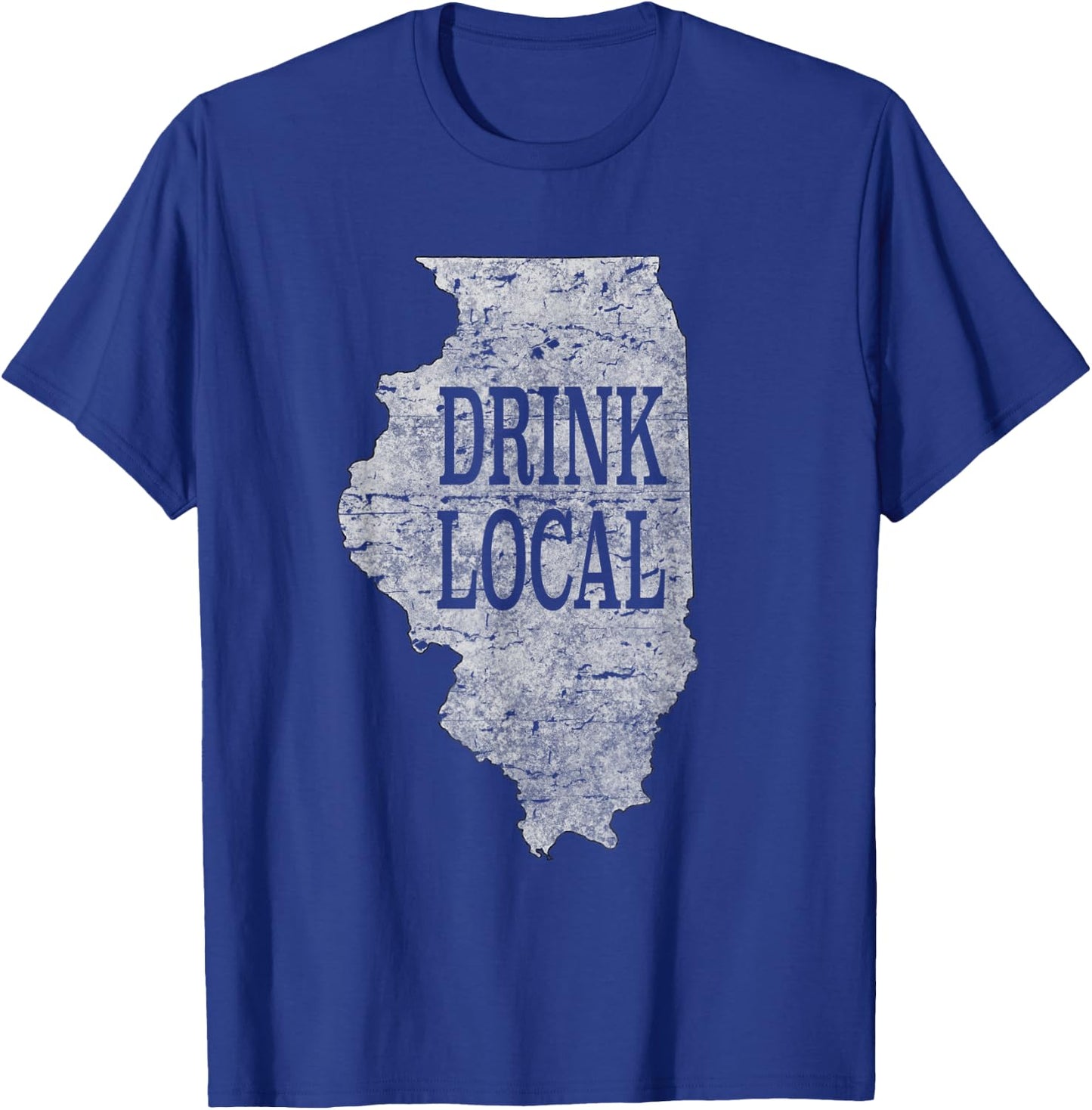 Drink local craft beer Illinois T-Shirt - T-Shirt | Royal