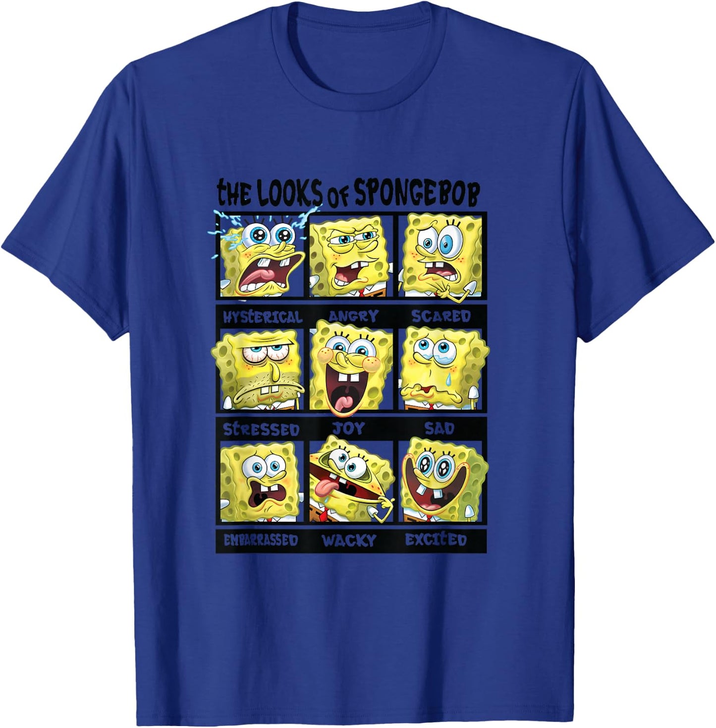 Spongebob Squarepants The Looks Of Spongebob T-Shirt - T-Shirt | Royal
