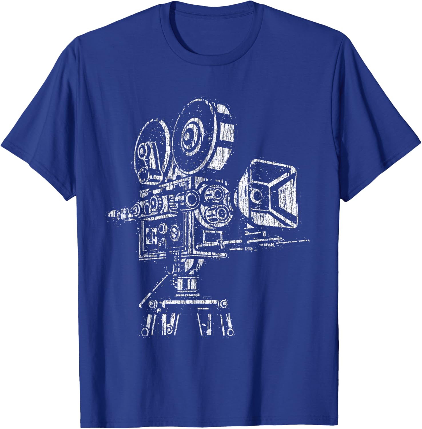 Film Lover Vintage 35mm 70mm Movie Camera T-Shirt - T-Shirt | Royal