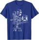 Film Lover Vintage 35mm 70mm Movie Camera T-Shirt - T-Shirt | Royal