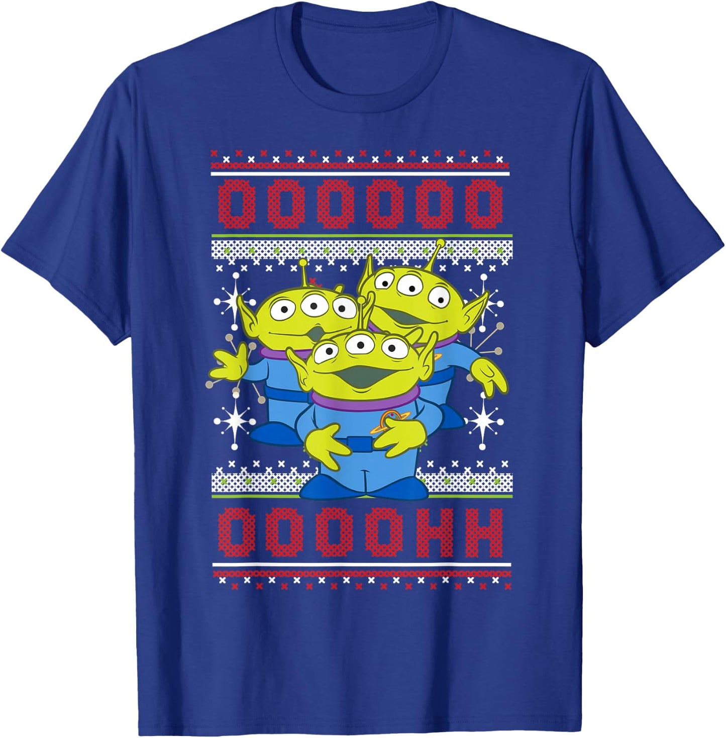 Disney Pixar Toy Story Aliens Ugly Christmas Sweater T-Shirt - T-Shirt | Royal