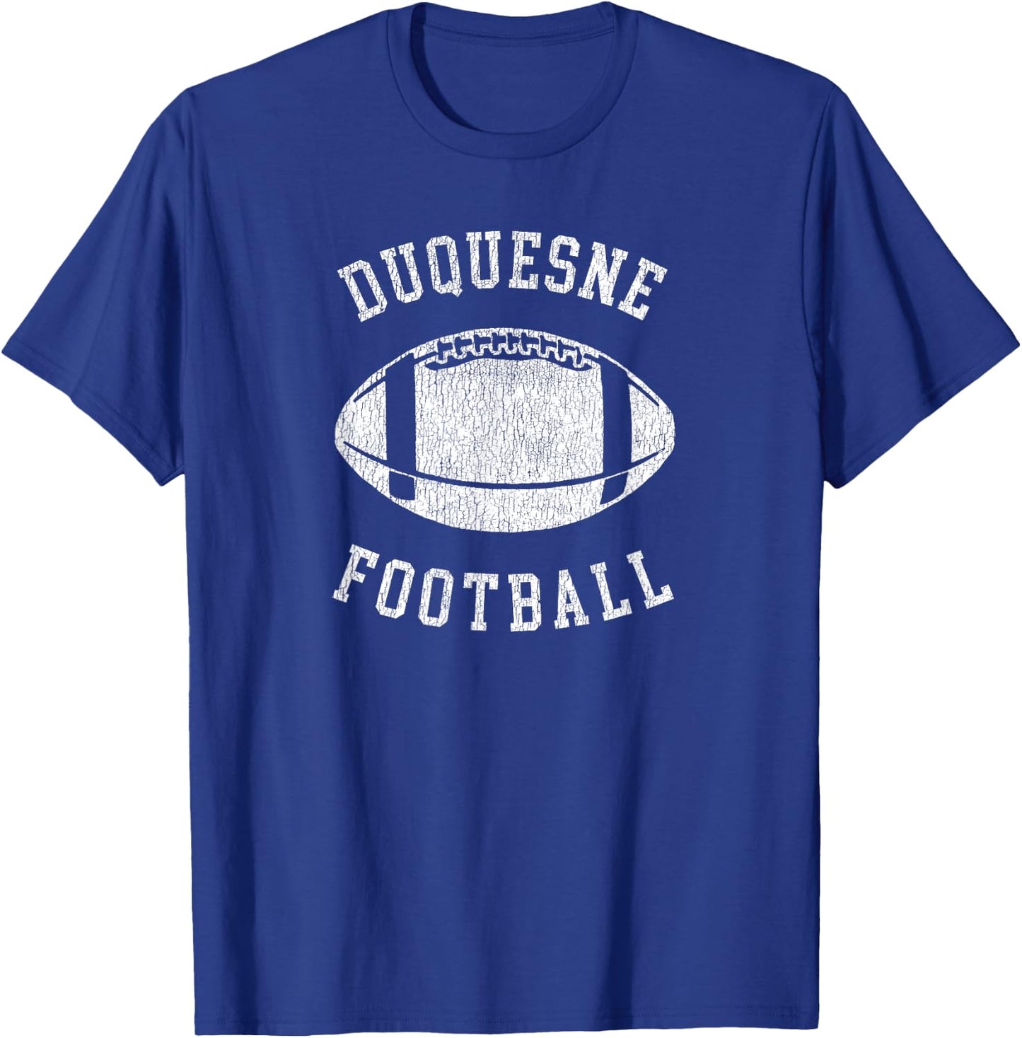 Duquesne Football Distressed Vintage 80's Throwback Classic T-Shirt - T-Shirt | Royal