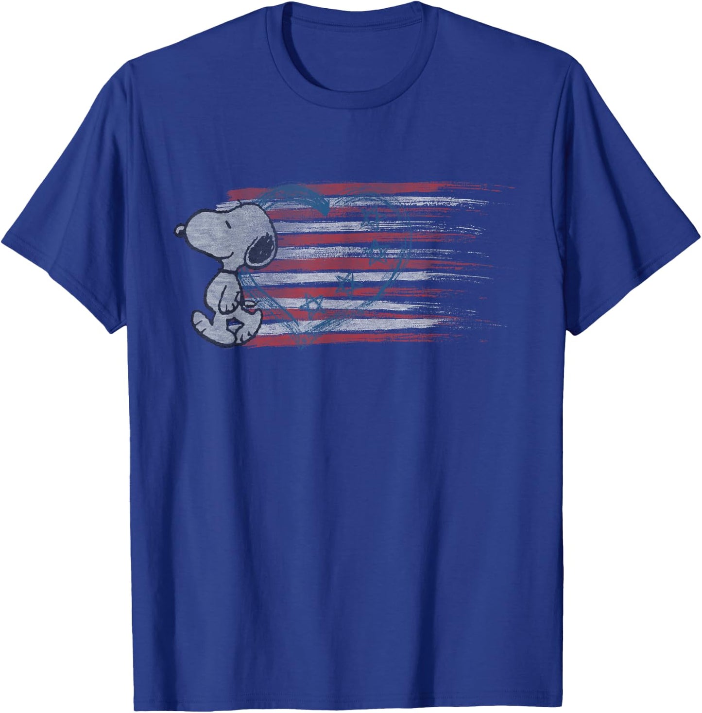 Peanuts Snoopy American Heart T-Shirt - T-Shirt | Royal