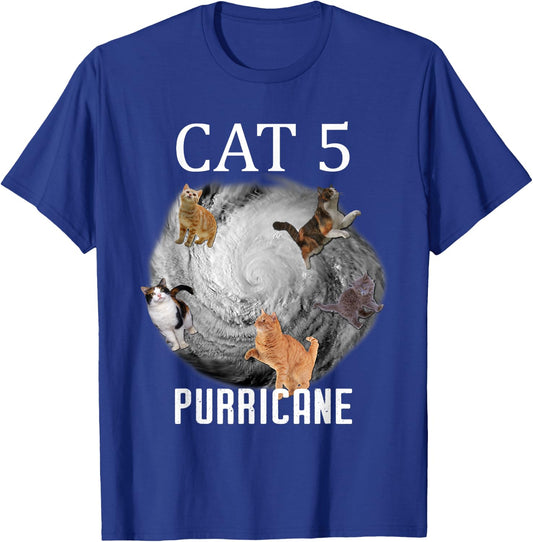 Hurricane Cat Funny Purricane Hurricane Women's T-Shirt - T-Shirt | Royal