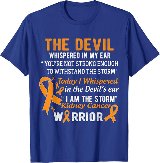 I am the Storm Kidney Cancer Warrior T-Shirt - T-Shirt | Royal