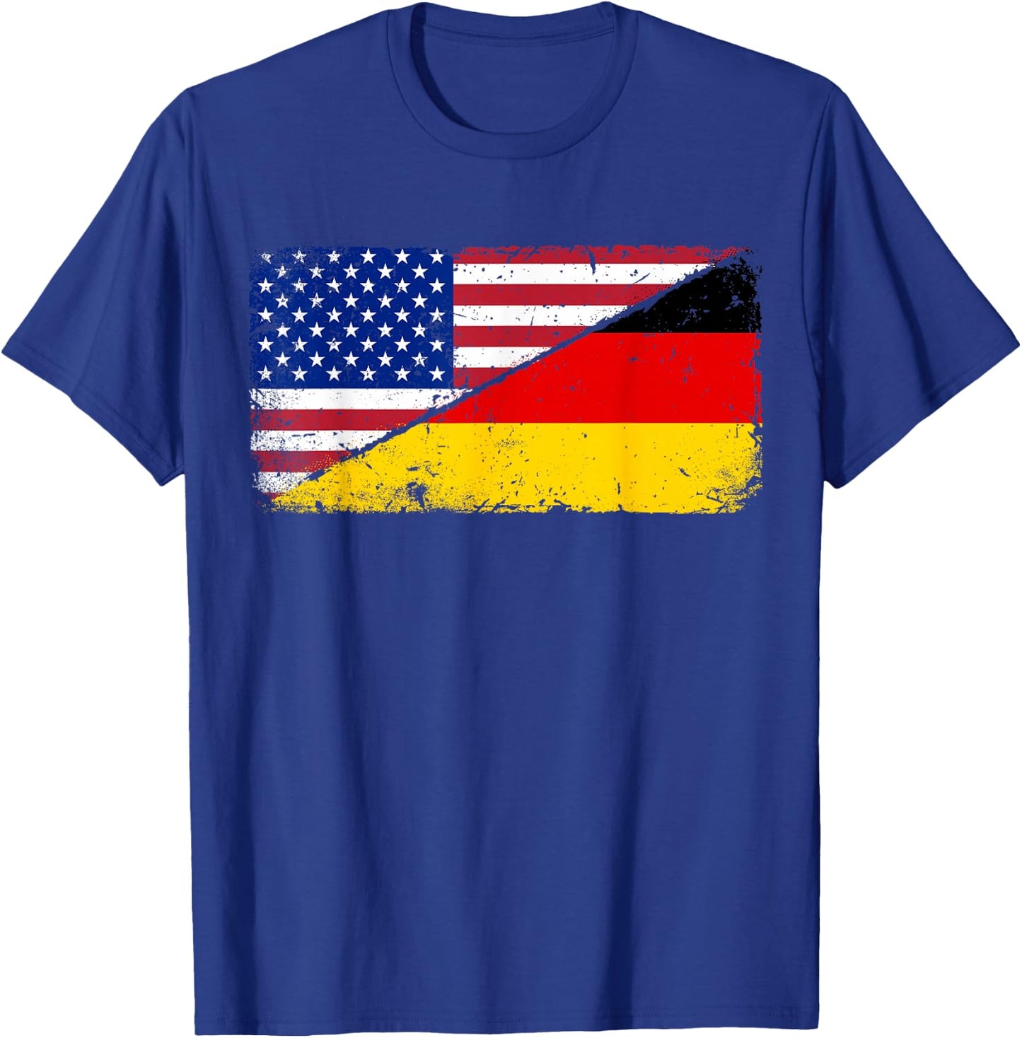 German American Flag T shirt Oktoberfest Men Deutschland USA T-Shirt - T-Shirt | Royal