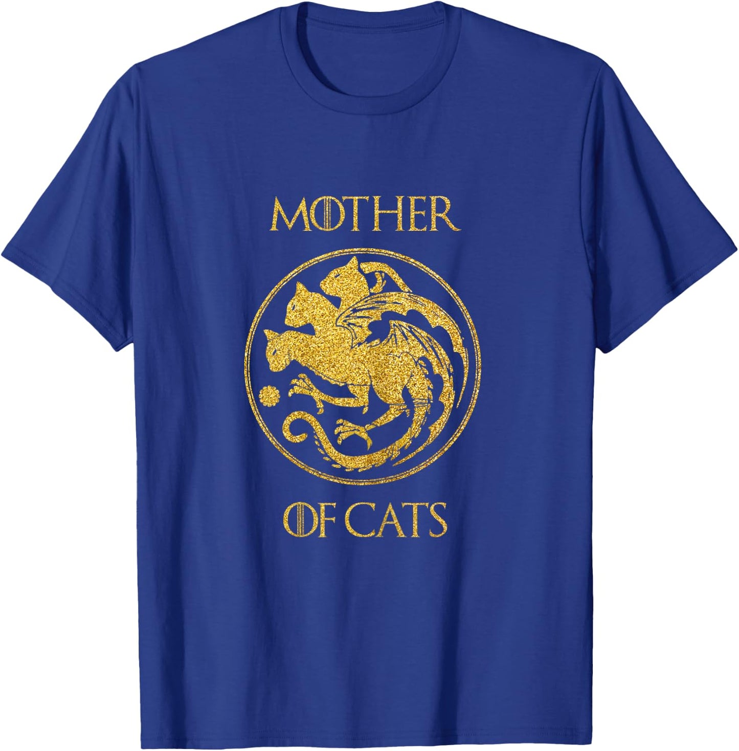 Mother of Cats Cat Mom T-Shirt - T-Shirt | Royal