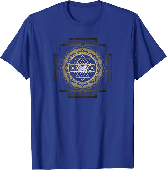 Shri Yantra Lotus Buddhism Meditation Sacred Geometry Zen T-Shirt - T-Shirt | Royal