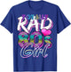 Totally Rad 80's Girl Retro Party Costume Gift T-Shirt - T-Shirt | Royal