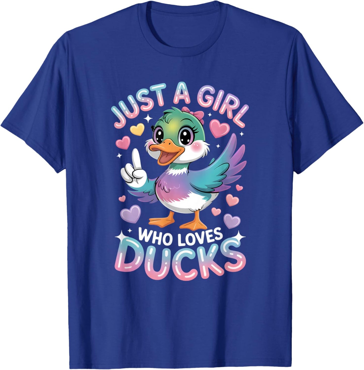Girls Duck T-Shirt - T-Shirt | Royal