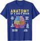 Anatomy of A Dad Brain Funny Father Humor T-Shirt - T-Shirt | Royal