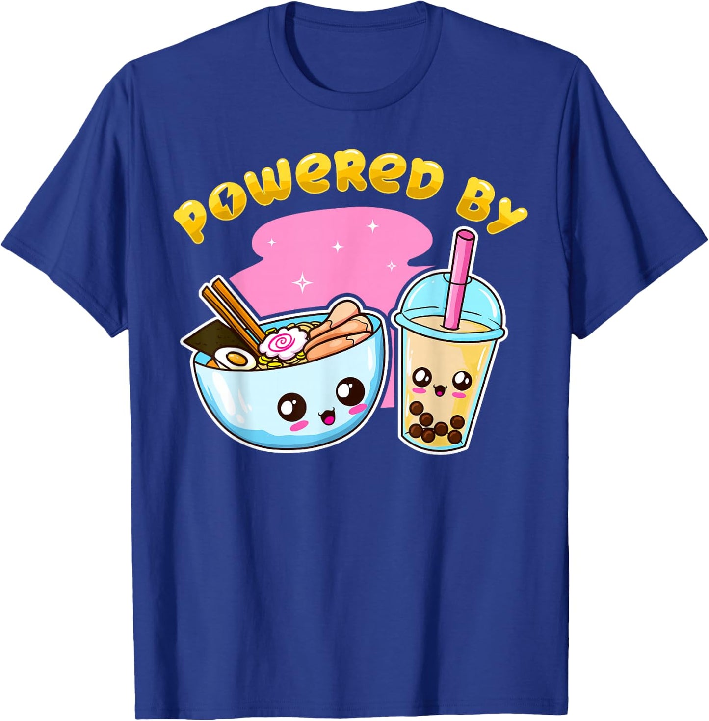 Ramen Bubble Tea Boba Japanese Noodles Anime K-POP Merch T-Shirt - T-Shirt | Royal
