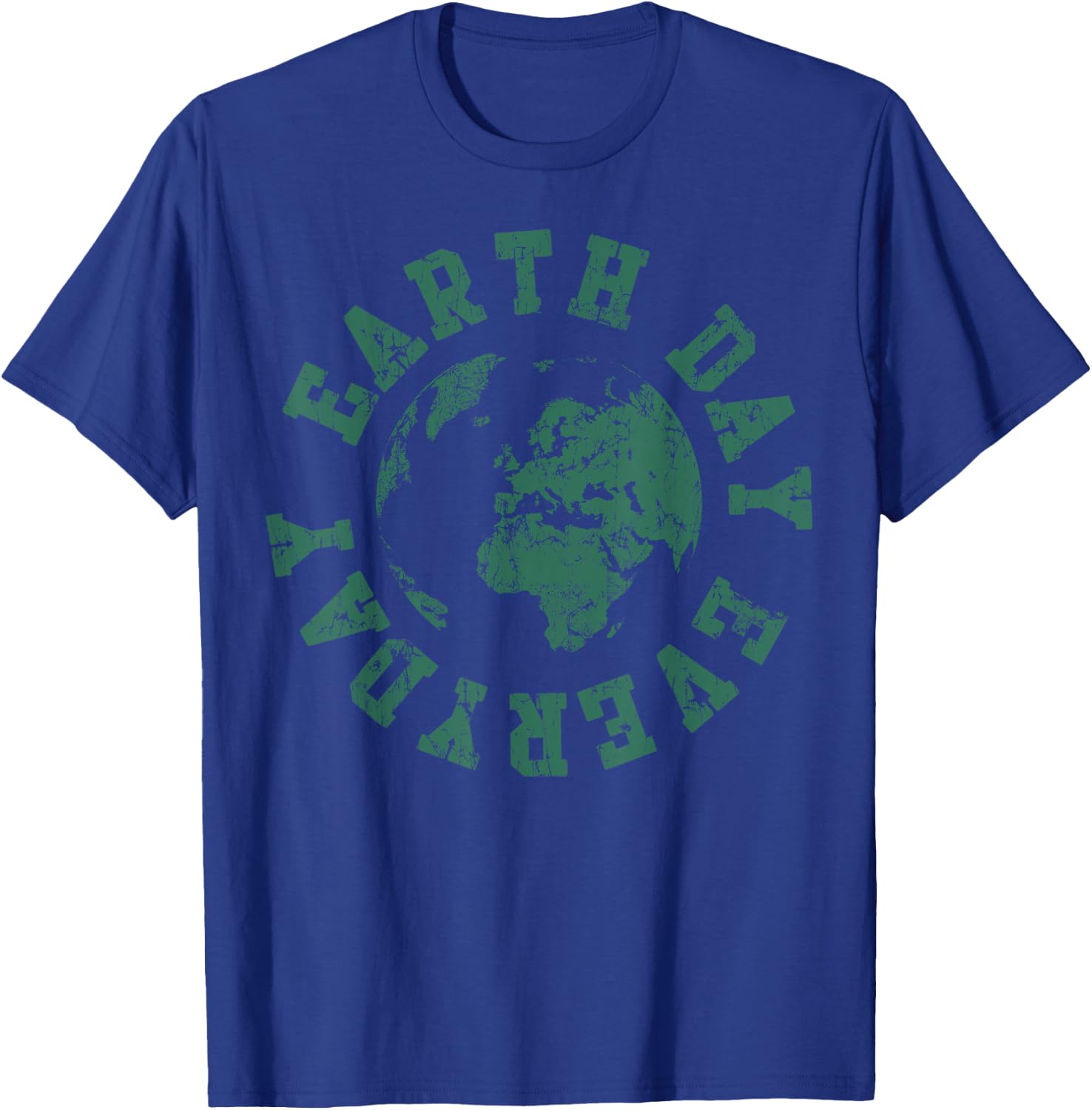 Earth Day Everyday Retro Environmental T-Shirt - T-Shirt | Royal