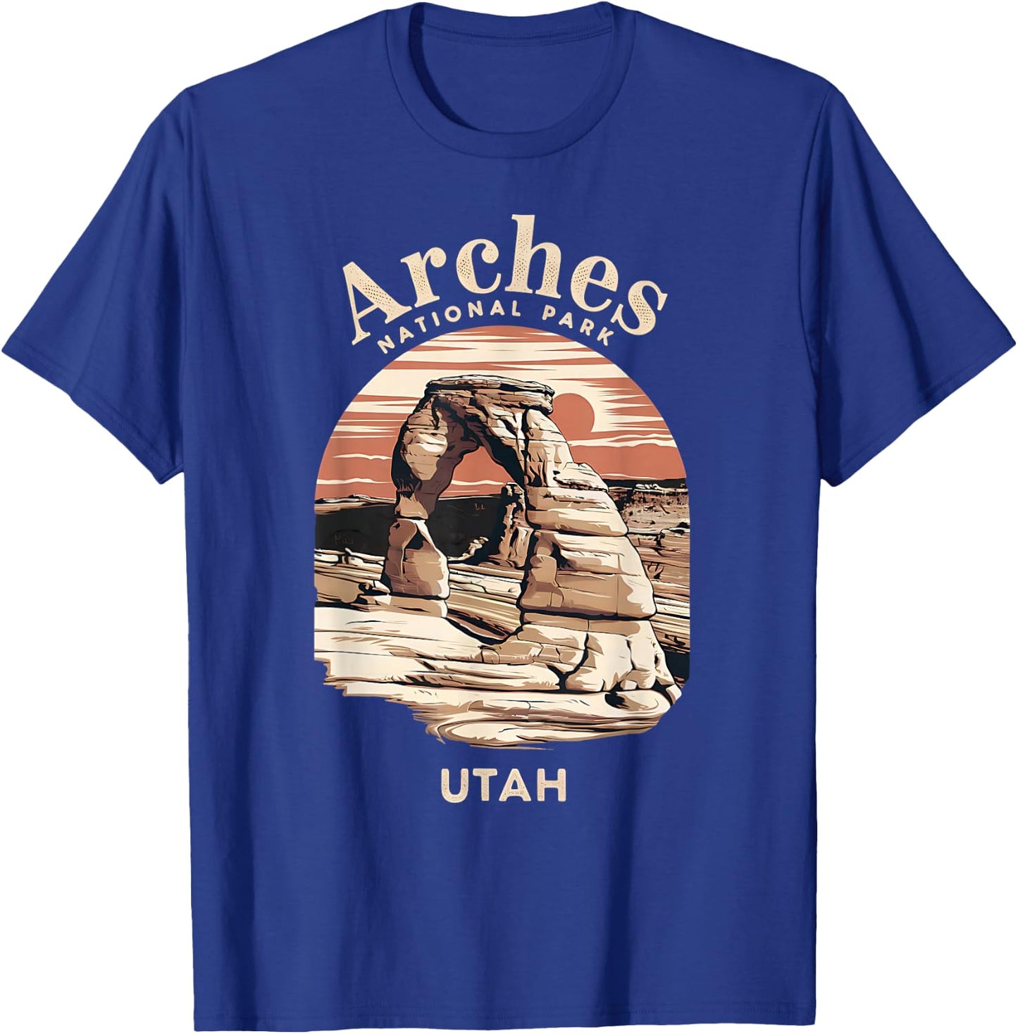 Stunning Desert Landscape Arches National Park Utah T-Shirt - T-Shirt | Royal