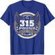 315 Pound Bench Press Club for Powerlifter Weightlifter Gym T-Shirt - T-Shirt | Royal
