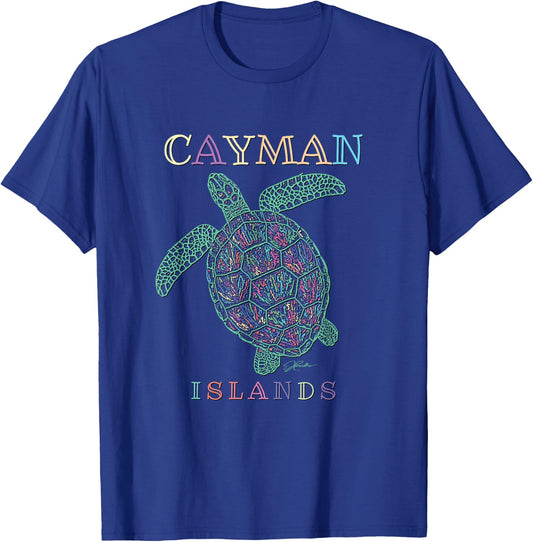 JCombs: Cayman Islands Sea Turtle T-Shirt - T-Shirt | Royal