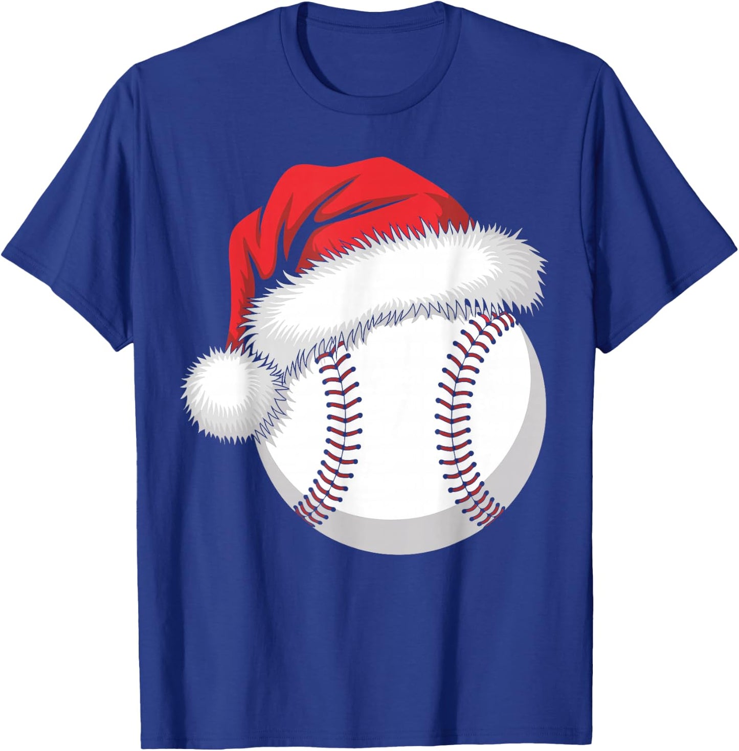 Santa Baseball player Funny Baseball Player Christmas T-Shirt - T-Shirt | Royal