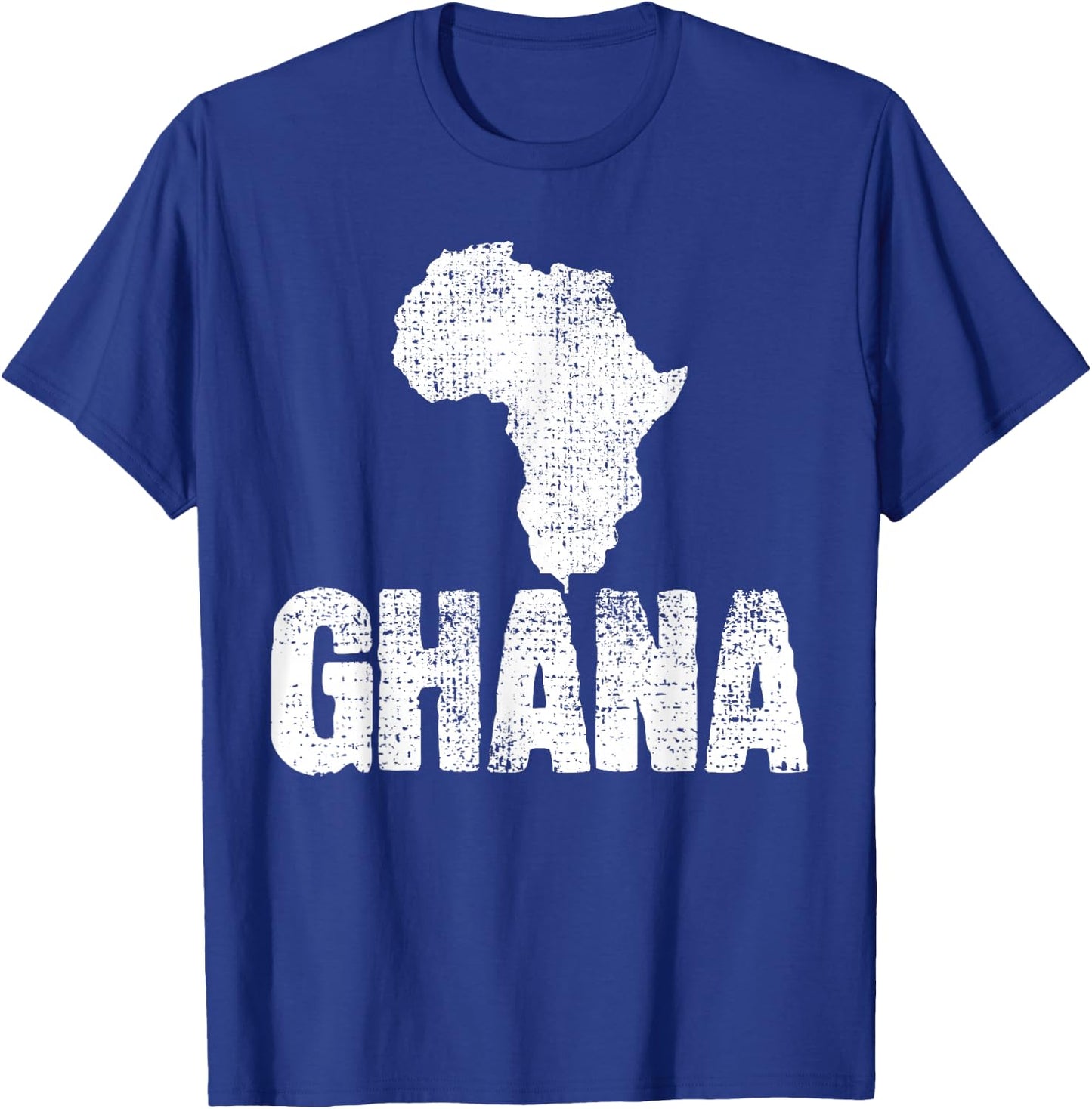 Ghana Africa Country Map Ghanaian Pride Vintage Gift T-Shirt - T-Shirt | Royal