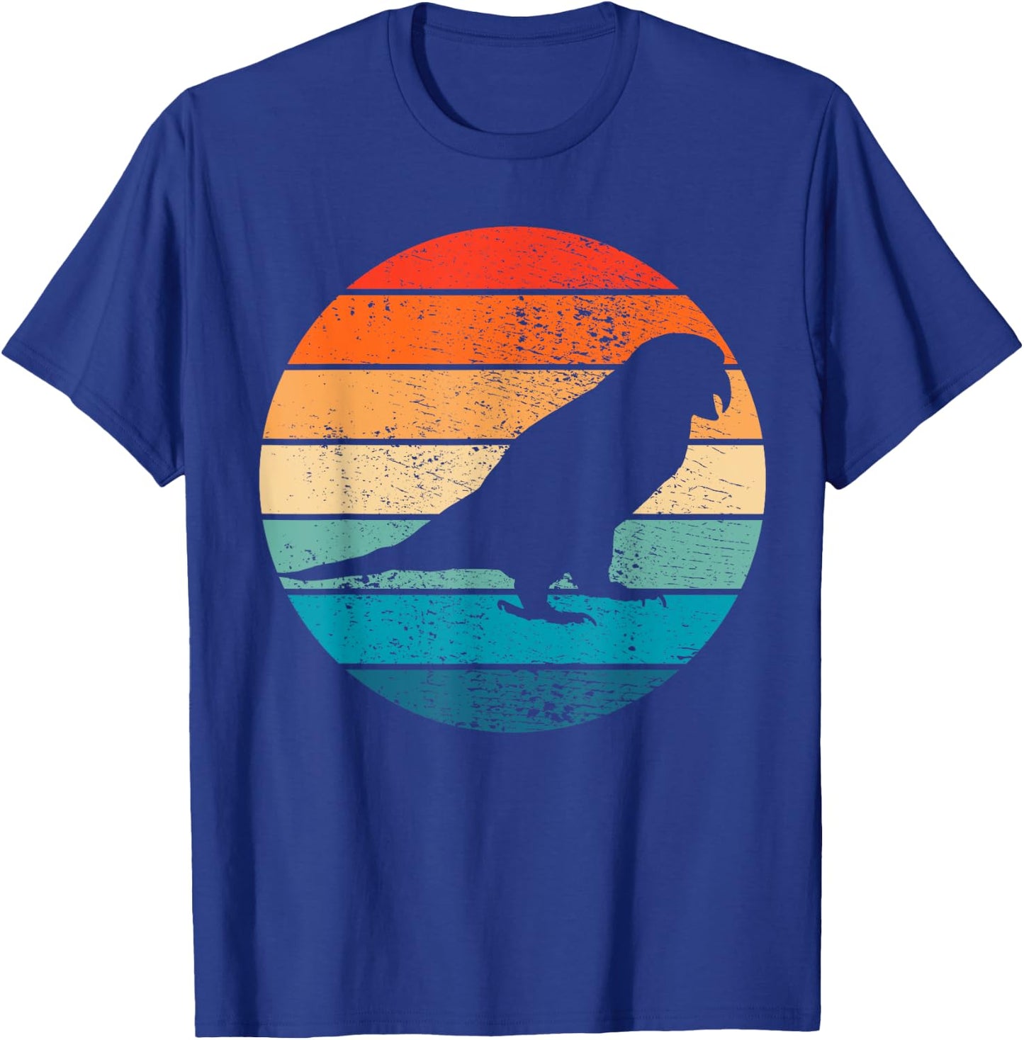 Parrot Retro Vintage Bird Gift T-Shirt - T-Shirt | Royal