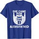 She Came for the B And Stayed for the D Funny Beard T Shirt T-Shirt - T-Shirt | Royal