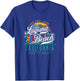 Laguna Beach California USA Retro Sun Sand Surf Palm Trees T-Shirt - T-Shirt | Royal