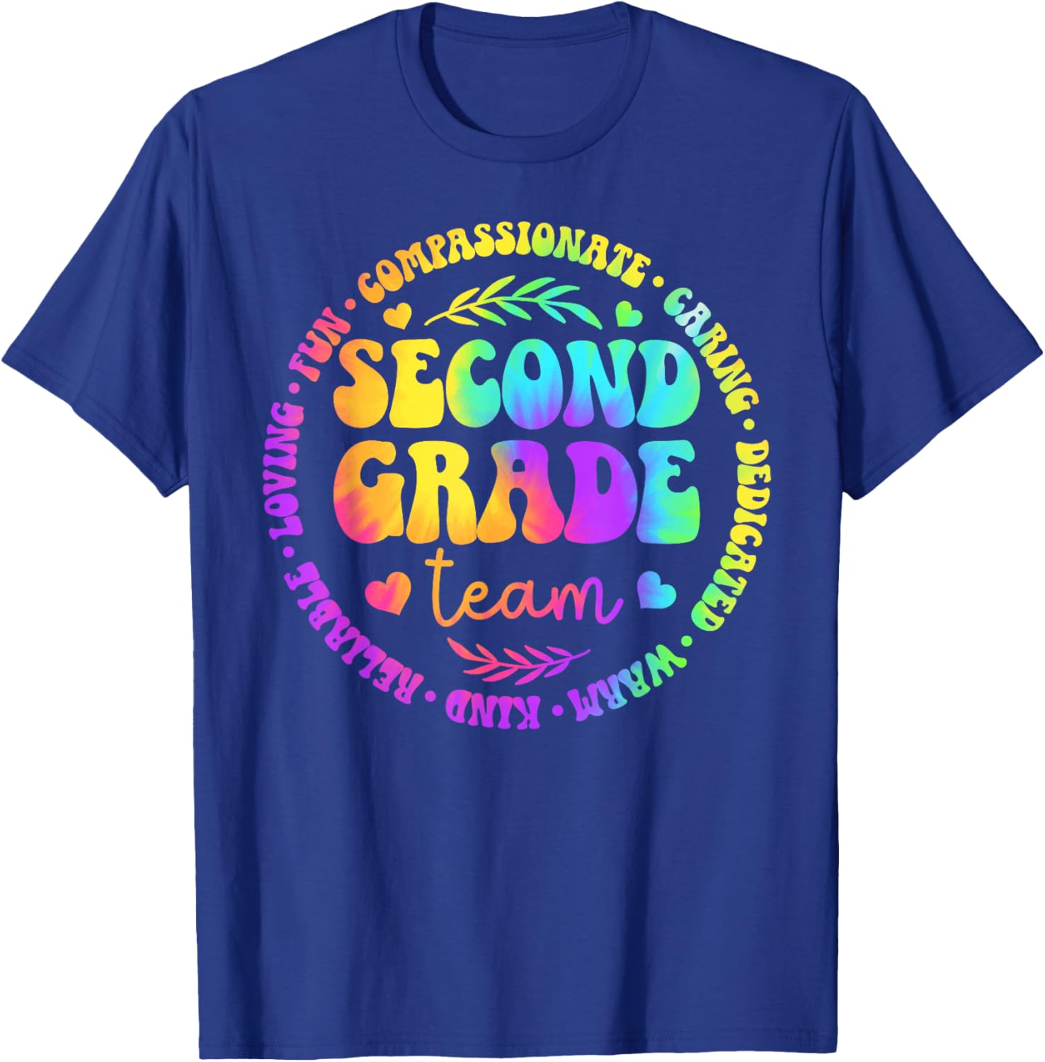 Second Grade Team Appreciation Circle 2nd Grade Teacher T-Shirt - T-Shirt | Royal