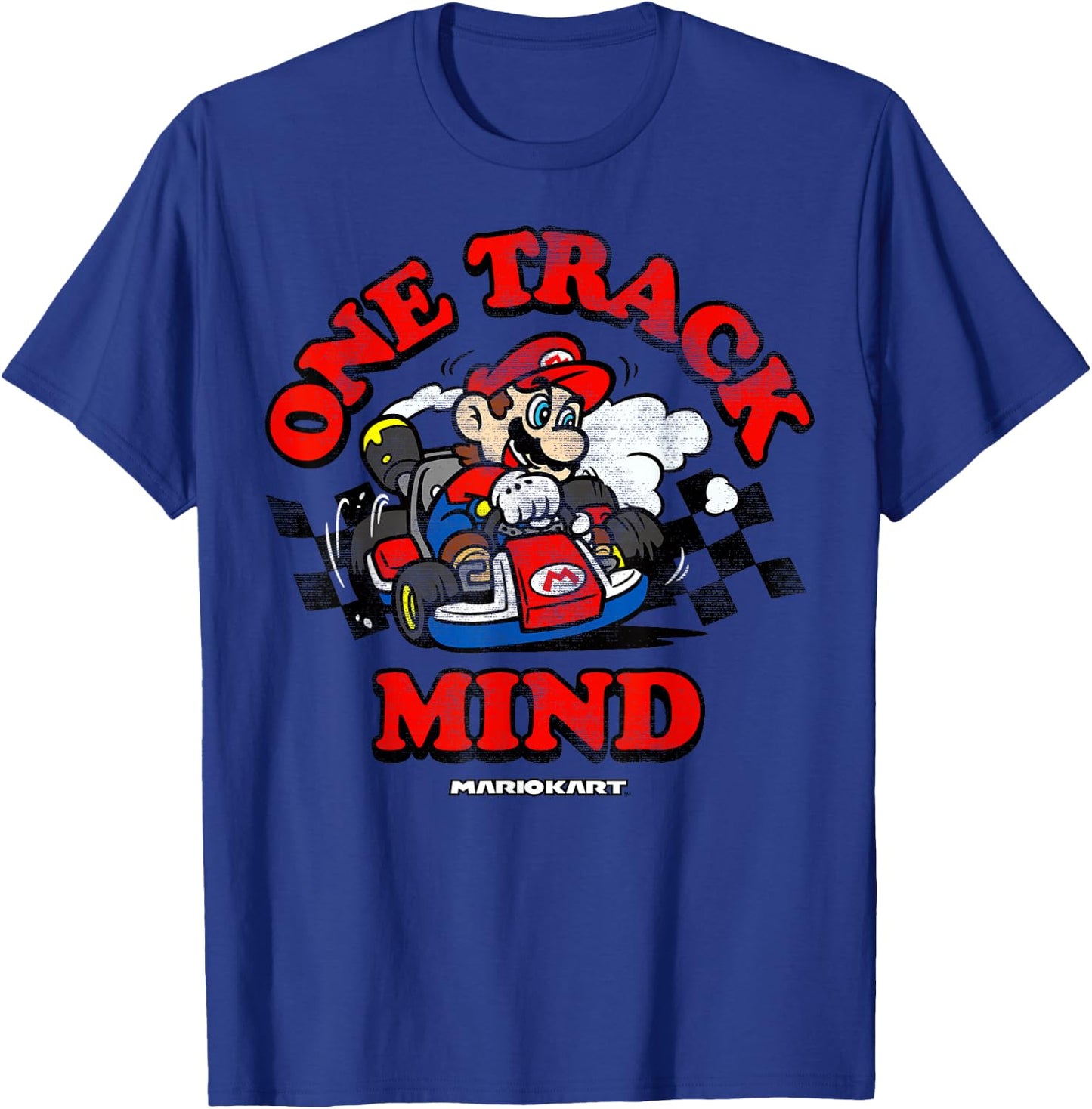 Nintendo Mario Kart One Track Mind Graphic T-Shirt - T-Shirt | Royal