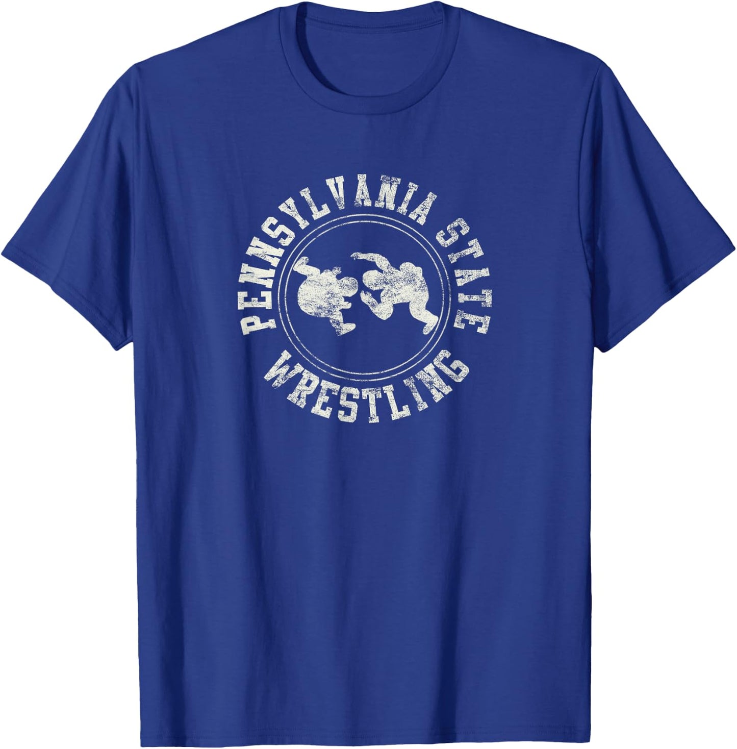 Vintage Pennsylvania State Wrestling Logo Shirt T-Shirt - T-Shirt | Royal