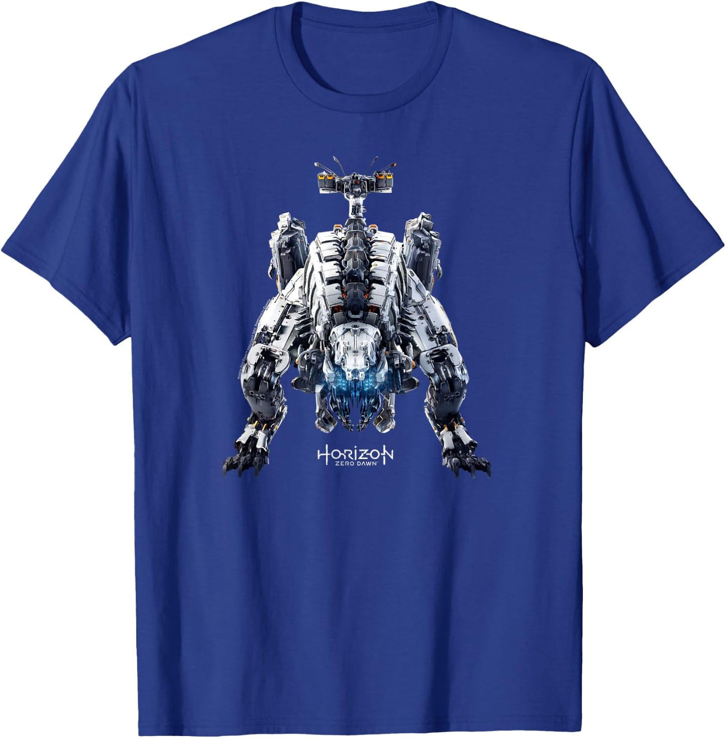 Horizon Zero Dawn Dino Machine T-Shirt - T-Shirt | Royal