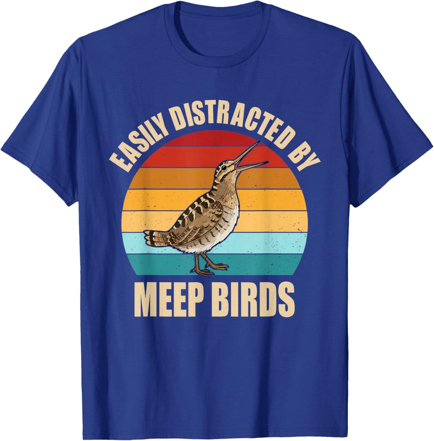 Meep Bird Saying Meep Bird Meme Vintage American Woodcock T-Shirt - T-Shirt | Royal