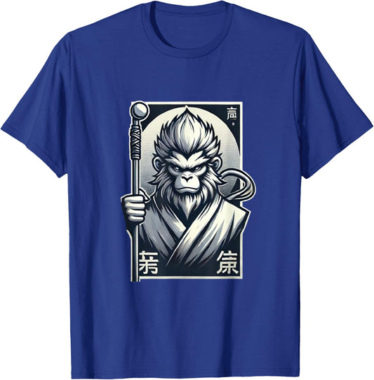 Sun Wukong The Kung Fu Monkey King T-Shirt - T-Shirt | Royal