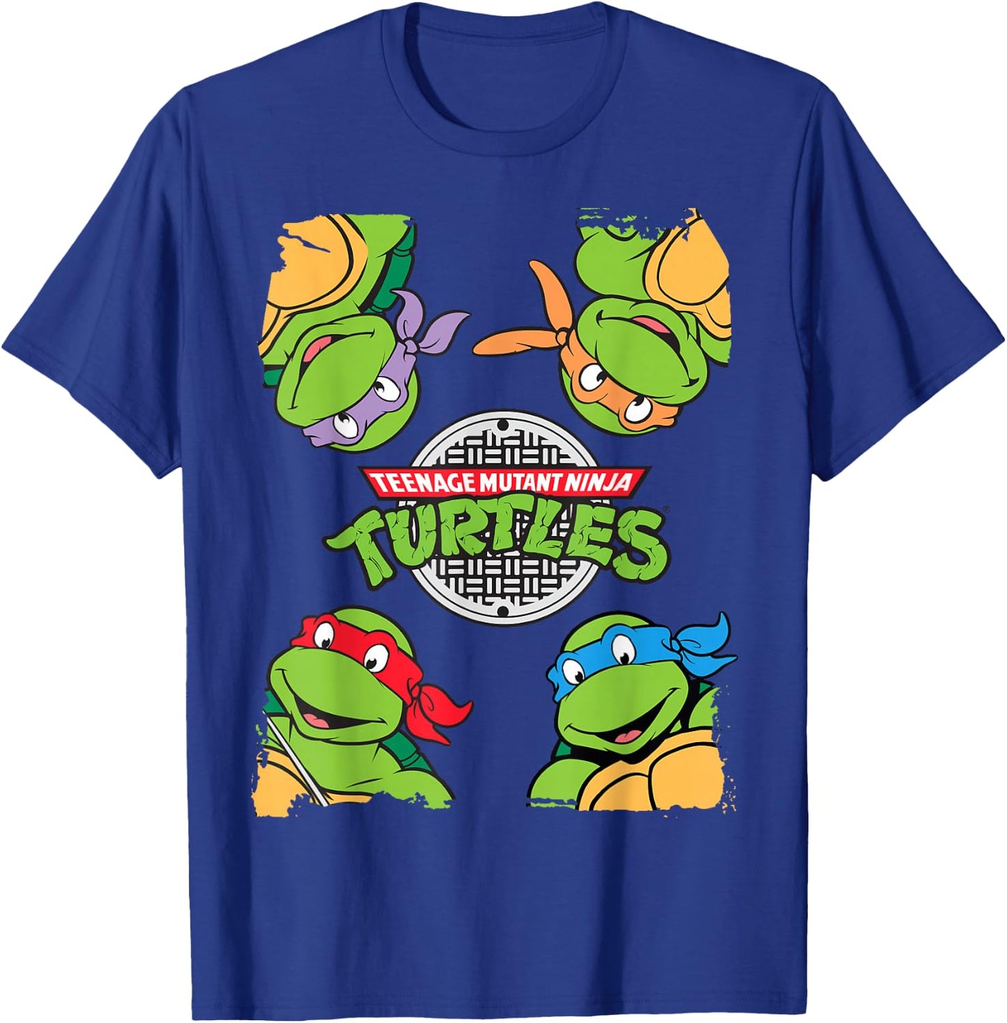 TMNT Four Corners Turtle Ninja Turtles T-Shirt - T-Shirt | Royal