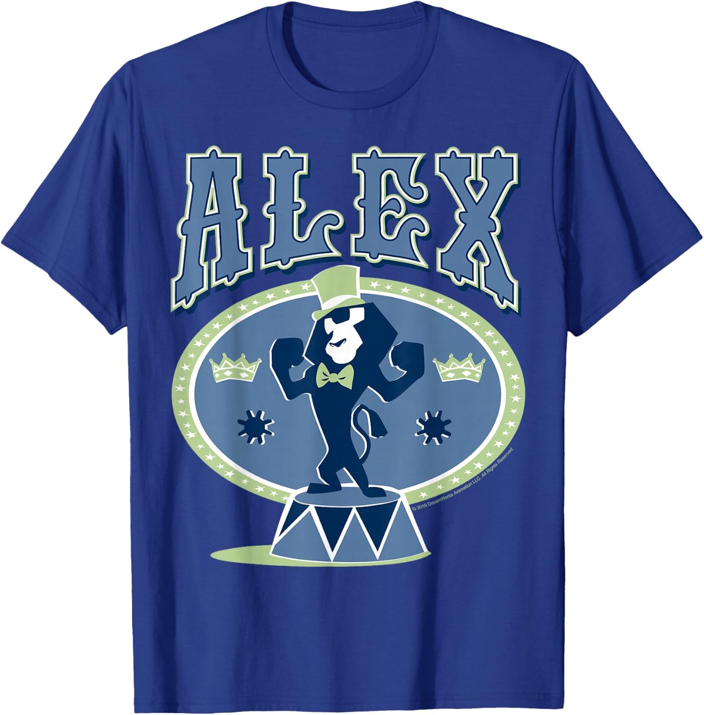 Madagascar Alex Circus Lion Silhouette Poster T-Shirt - T-Shirt | Royal
