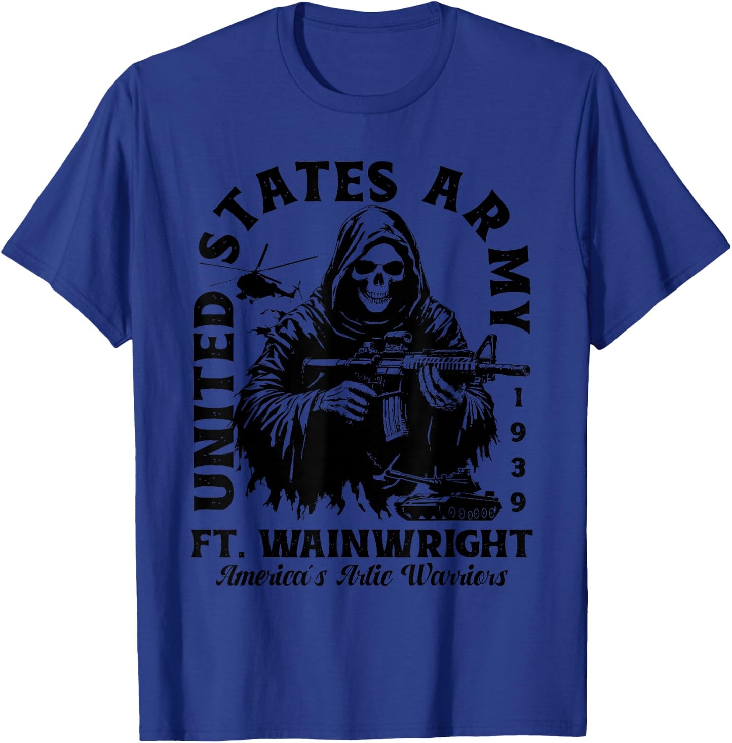 Fort Wainwright US Military Base Alaska AK Ft Wainwright T-Shirt - T-Shirt | Royal