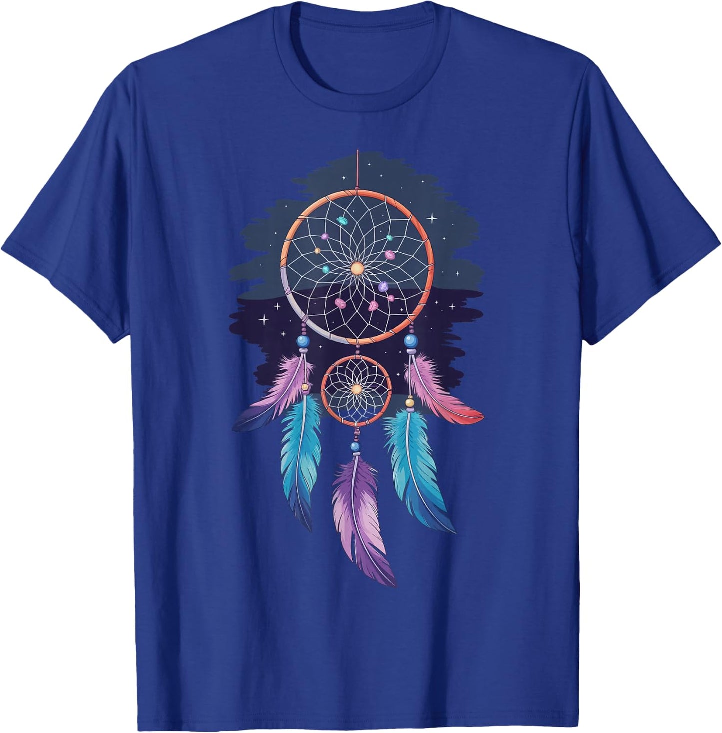 Dream Catcher Native American Tribal T-Shirt - T-Shirt | Royal