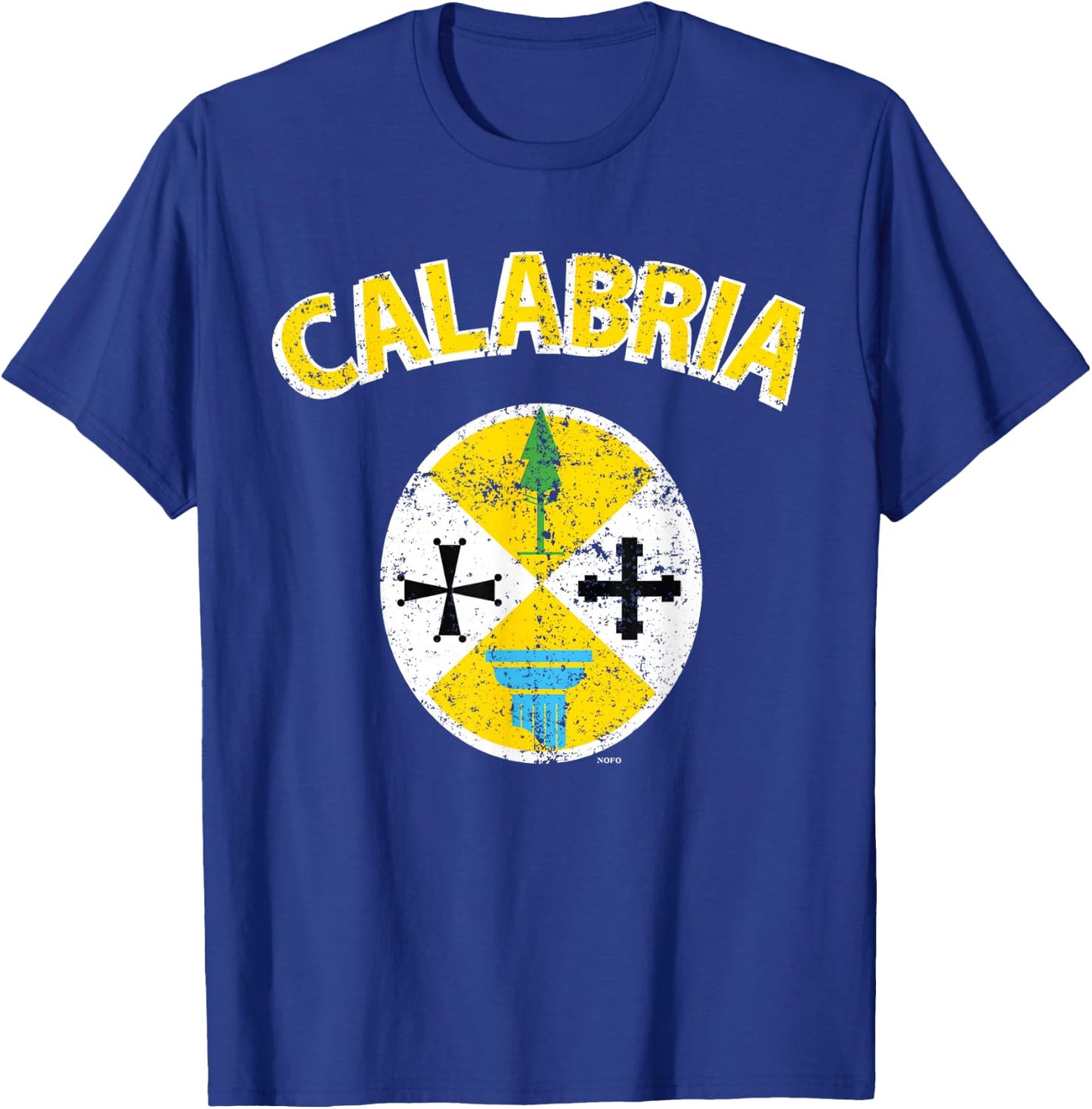 Calabria Italia Flag, Calabrian Italy Italian Region T-Shirt - T-Shirt | Royal