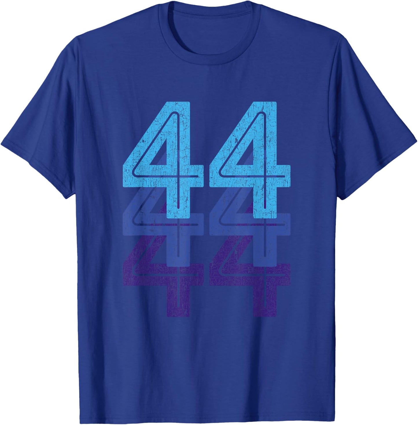 44 T Shirt 44th Birthday Sports Team Year Age T-Shirt - T-Shirt | Royal