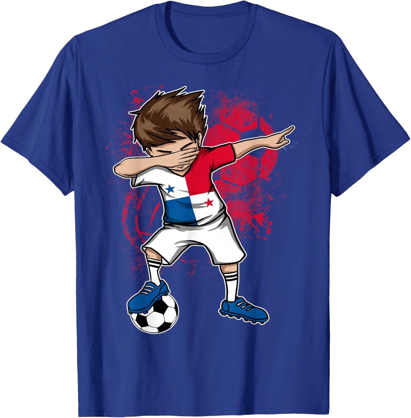 Dabbing Boy Panama Soccer Shirt Jersey Football T-Shirt - T-Shirt | Royal