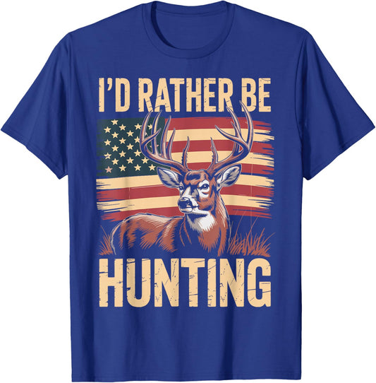 I'd Rather Be Hunting T-Shirt - T-Shirt | Royal