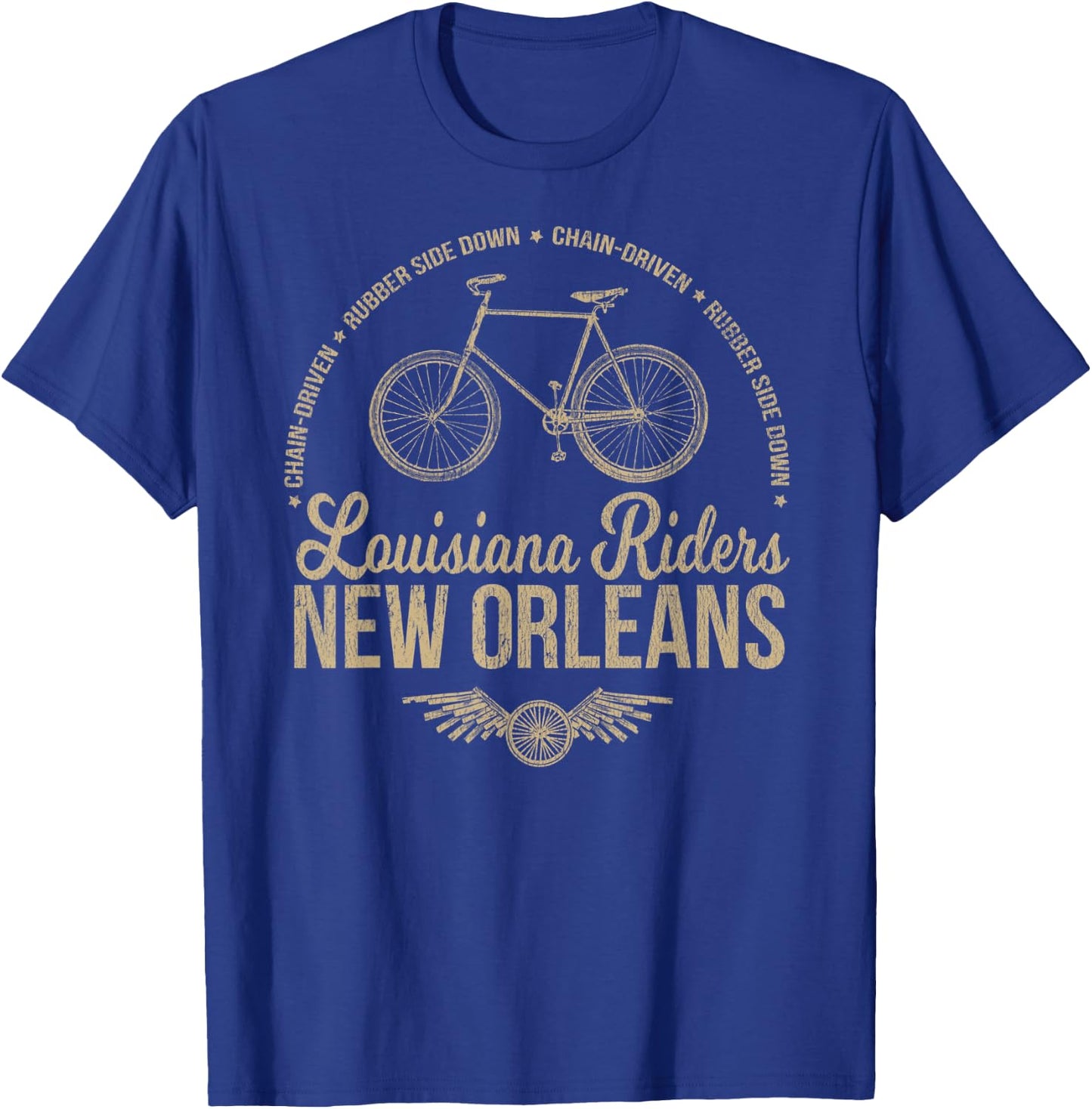 New Orleans Bicycle Cycling T-Shirt - T-Shirt | Royal
