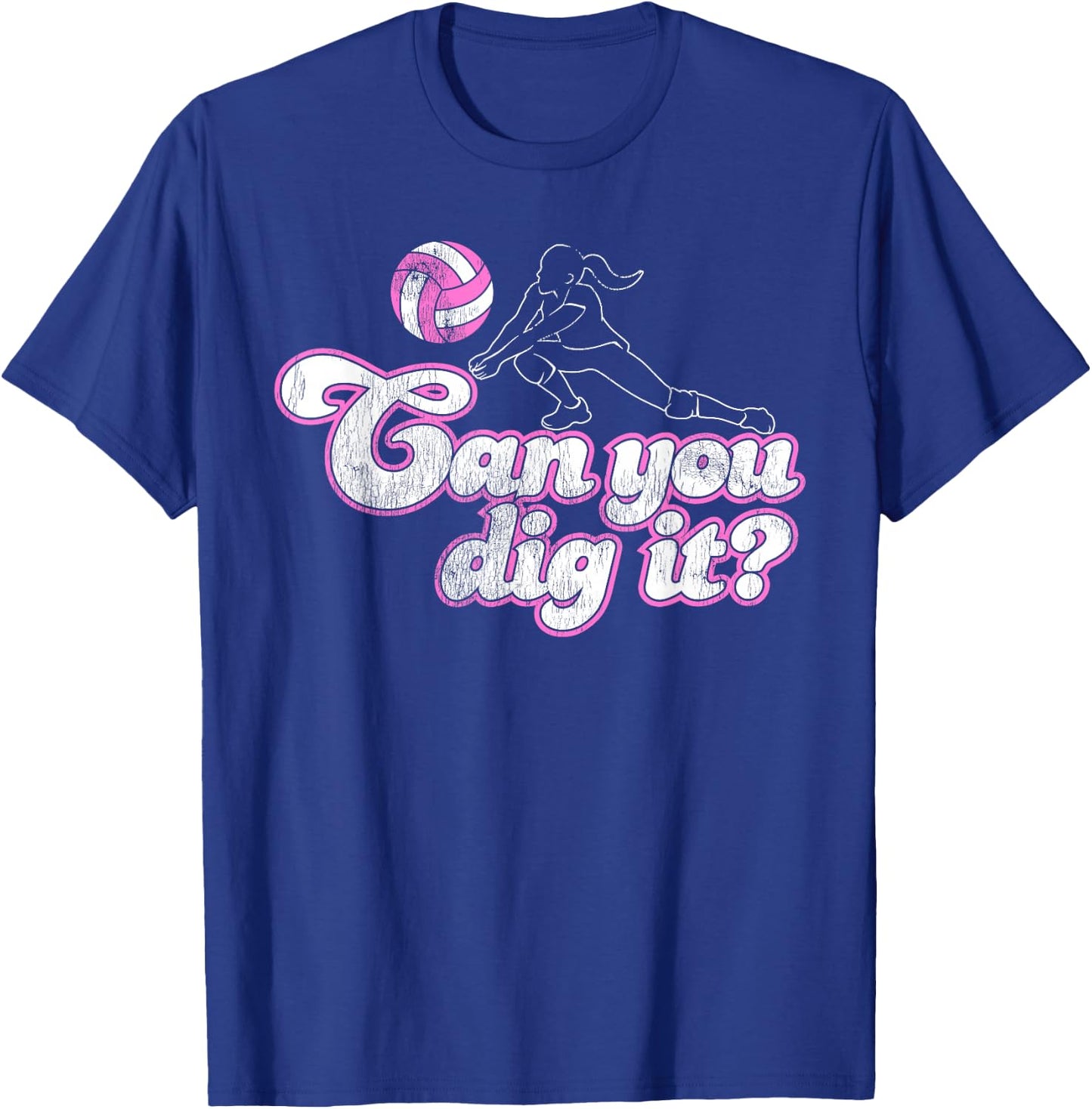 Volleyball Shirts With Sayings-Can You Dig It? T-Shirt - T-Shirt | Royal