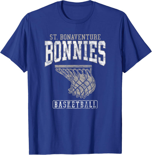St. Bonaventure University Bonnies Basketball Hoop T-Shirt - T-Shirt | Royal